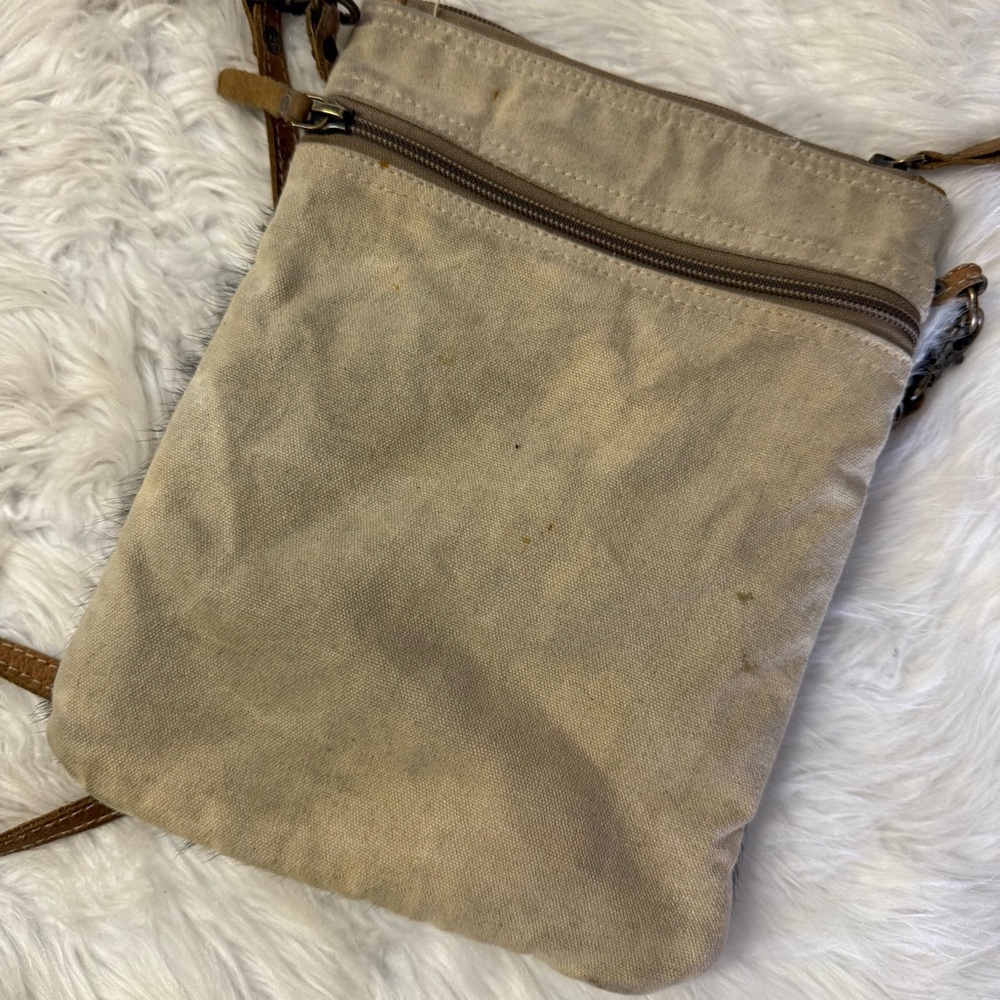 Myra Bag Hair-On Hide Crossbody Bag Western Boho Cowhide - Picture 8 of 9